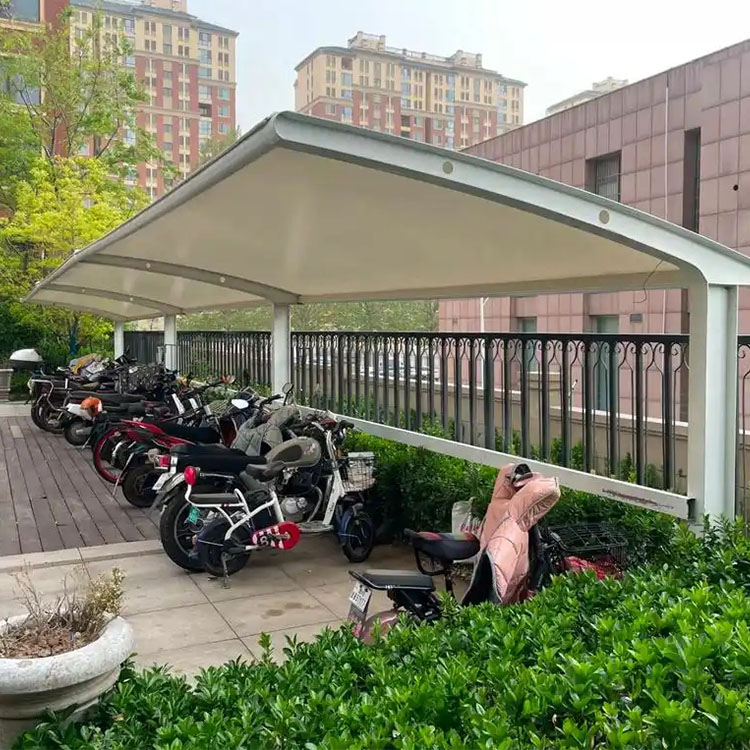 丹棱县膜结构电动车棚